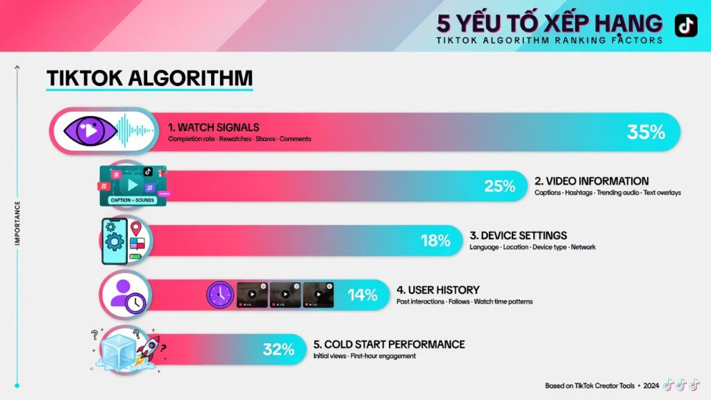 Infographic 5 yếu tố xếp hạng