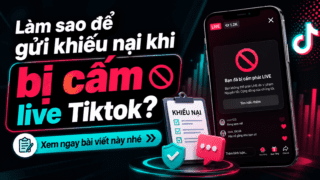 Làm sao để gửi khiếu nại khi bị cấm live Tiktok? Xem ngay bài viết này nhé
