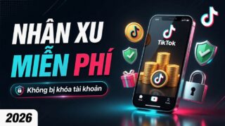Cách nhận xu TikTok miễn phí hợp pháp 2026 (Không bị khóa tài khoản)